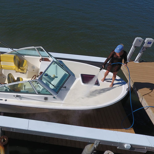 Lavadora de alta pressão para barco - Way Kleen - No Profile Boat Lifts - de água salgada / a instalar em convés / elétrica