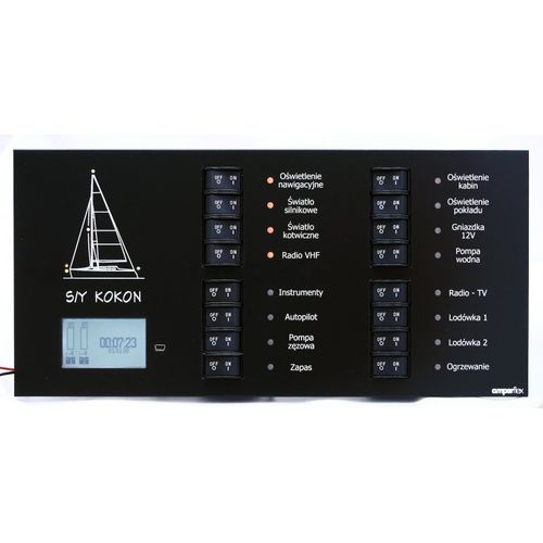 Quadro elétrico para barco - BP16RMN - amperflex - de corrente / LED