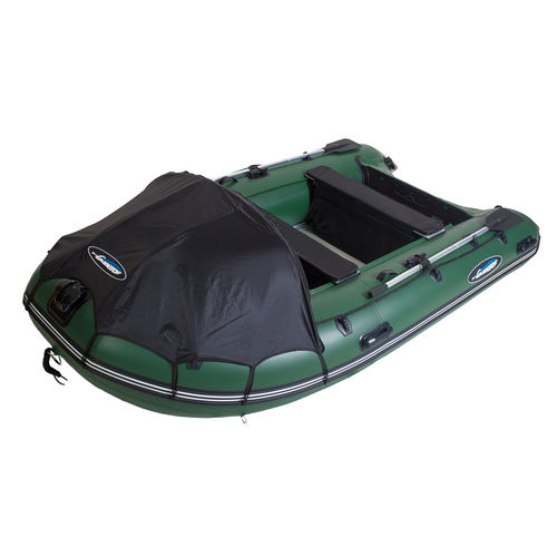 Barco inflável com motor de popa - C370 series - BS Marine - dobrável / open / de caça