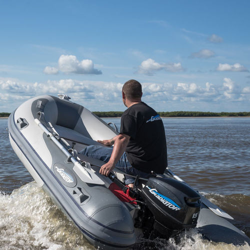Barco inflável com motor de popa - 310 AL - BS Marine - de casco rígido (RIB) / open / em alumínio