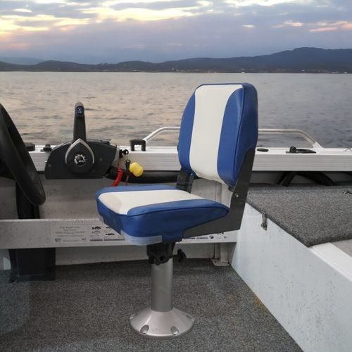 Assento para barco - Deluxe - OCEANSOUTH - dobrável / de 1 lugar / branco