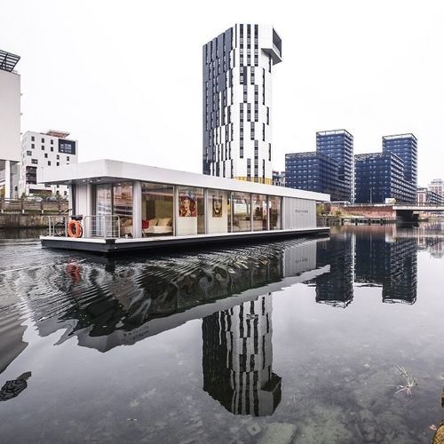 Barco-casa com motor de centro - MUNICH  - BOATHOME - ecológico