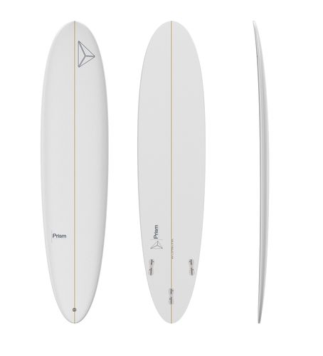 Prancha de surf mini-Malibu - Mid Length 8'4 ESSENTIAL SERIES FCS 2 - Prism Surfboards - para iniciante