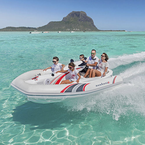 Barco inflável com motor de centro - Seakart 335 - SEAKART - semirrígido / com console central / hidrojato