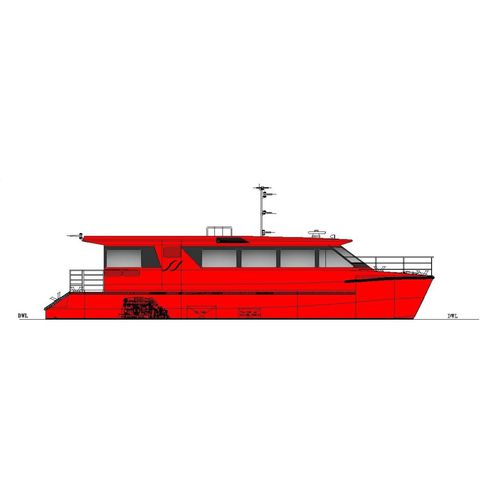 Barco profissional barco para transporte de tripulação -  15M  - Dundee Marine & Industrial Services Pte Ltd - catamarã