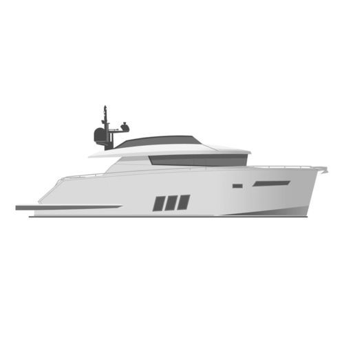 Lancha Express Cruiser com motor de centro - BY50 FLY S-line - Brizo Yachts - com flybridge / 2 cabines / clássica