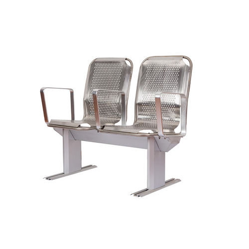 Assento para navio de passageiros - LGZY-07 - Qilin Marine international co., Ltd - com apoio de braços / de 2 lugares / em aço inoxidável