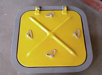 Gaiuta para navio - Quick Open - Qilin Marine international co., Ltd - quadrada / de abrir / em alumínio