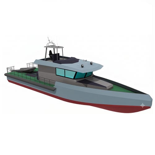 Barco profissional barco-patrulha - 24 - AISTER ALUMINIUM SHIPYARD - com motor de centro / a diesel