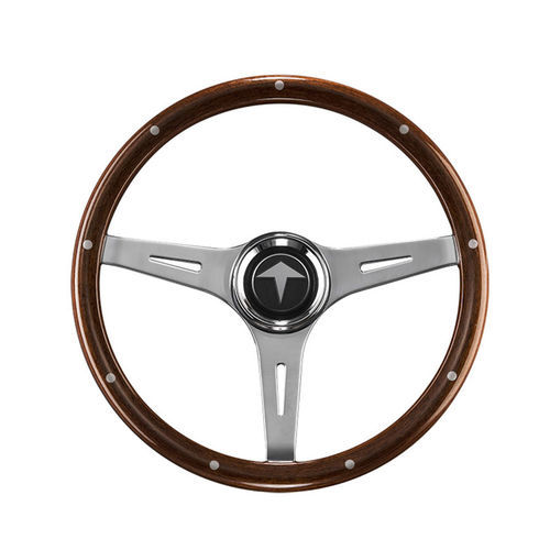 Volante para barco a motor em alumínio - Triangolo - Ros Industrie srl - em madeira / de regata