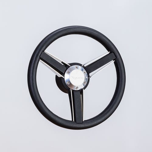 Volante para barco a motor em alumínio - SW0800 pol - Volantec OOD - de regata / design / com revestimento de couro