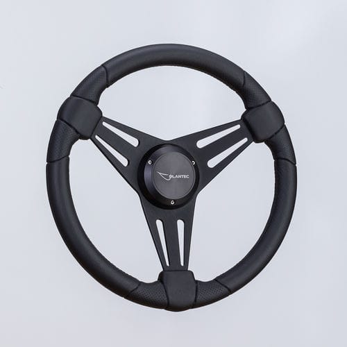 Volante para barco a motor revestido de poliuretano - SW0055pc blk - Volantec OOD - em alumínio / de regata / design