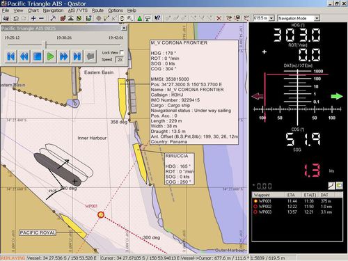 Software de navegação - Qastor - Navicom Dynamics - de análise / de gravação / AIS