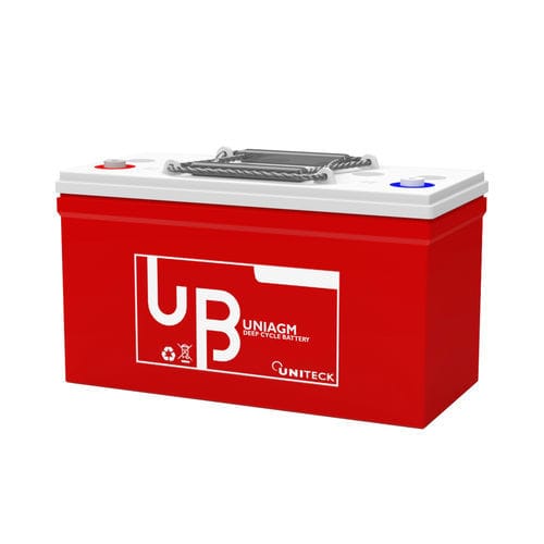 Bateria para barco - UNIAGM 80.12 - UNITECK - 12 V / AGM / impermeável