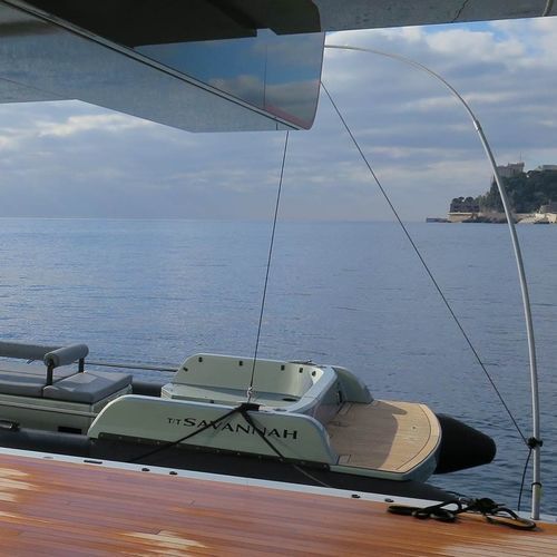 Vara de amarração para barco - Whip 4.8m and 5.3m - X-Quip - em fibra de carbono / em fibra de carbono / em aço inoxidável