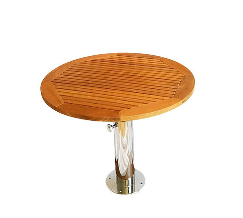 Mesa para barco - Opal - Mia Marin - ajustável / em teca