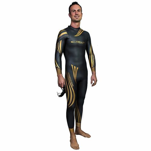 Roupa completa de neoprene para mergulho livre - Dynamic  - EPSEALON - de mangas longas / em peça única / 2 mm