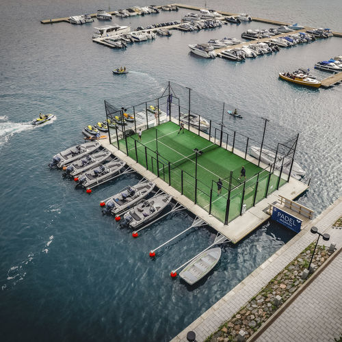 Plataforma flutuante - BLUET FLOATING SOLUTIONS - para marina / modular / quadra de padel