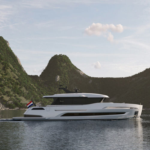 Iate a motor de cruzeiro - X-TREME 65 - Trimm Design BV - com casa do leme