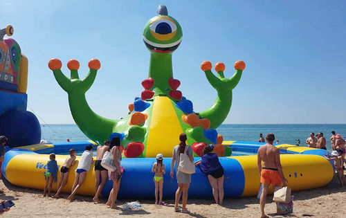 Equipamento de diversão aquática escorregador - Nessi - Vector Inflatables - para centro náutico de lazer / inflável