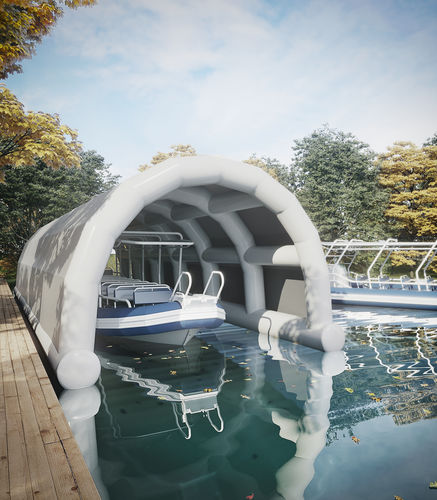 Abrigo temporário de barcos - Technical boat shelter 4.7*13.5 - Vector Inflatables - para reparo / inflável