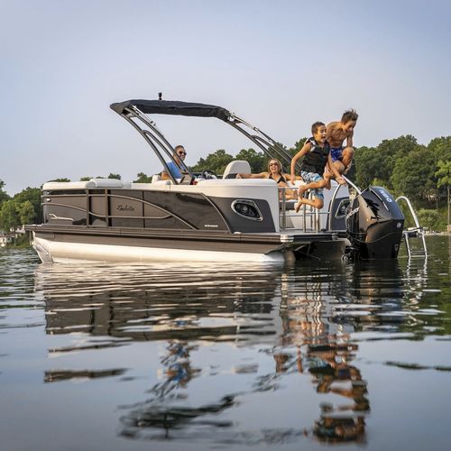 Pontoon boat com motor de popa - CORSA Q - Barletta Boat Company - tri-tube / open / com console lateral