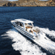 lancha Express Cruiser com motor de popa / bimotor / open / soft-top