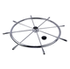 roda de leme para veleiro / em aço inoxidável / tradicional