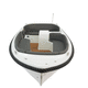 lancha de console central com motor de popa / semirrígida / com console lateral / máx. 6 pessoas