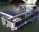 pontoon boat com motor de centro / com motor de popa / elétrico / solar
