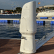 torre de distribuição elétrica / de distribuição de água / com iluminação embutida / para píer