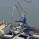 guindaste para estaleiro naval / portuário / para doca / com lança